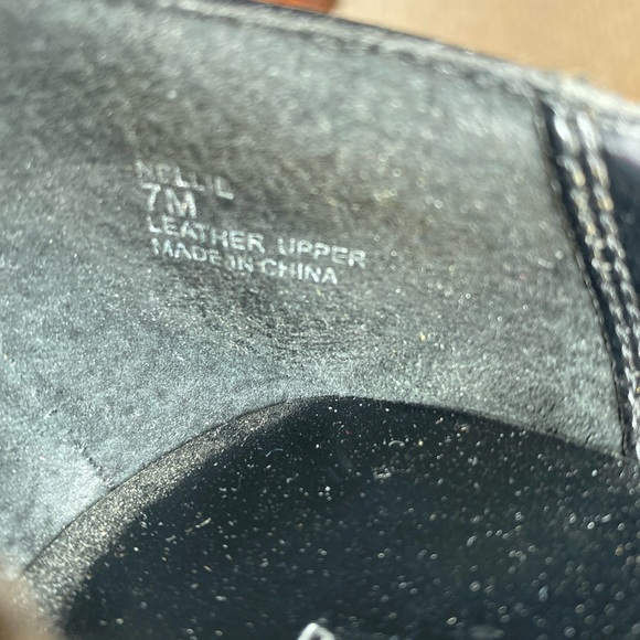 BLAKE SCOTT NELLIE BLACK ROUND TOE LEATHER PUMPS 7M - Picture 7 of 10